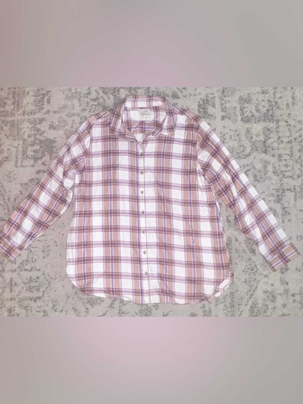 Jach’s Girlfriend New York Plaid Purple Long Sleeve Xlarge